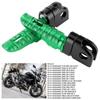 Yctze Pair of Front Foot Pegs Aluminum Alloy Pedals Fits Kawasaki Ninja Z125PRO Z250 / SL Z400Z900 (Green)
