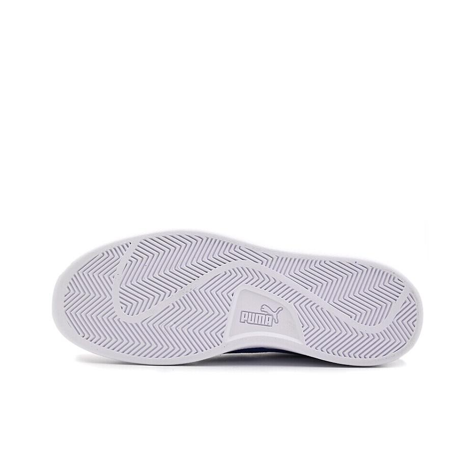 Puma Smash Szintetikus Bőr Közepesen Magas Szárú Sneakerek Uniszex Sneakerek Fehér Kék 366924-01