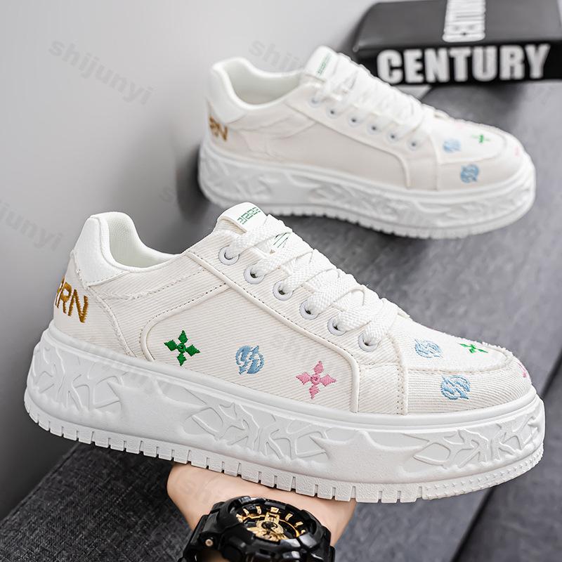 Fashion 2025 Autumn New Fashion Trend Casual Low Top Thick Soled Canvas Shoes for Men Comfortable Versatile Niche Design Chunky sneakers