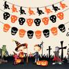 Hanging Happy Halloween Banner Party Decor Pull Flag  Halloween Party Decoration