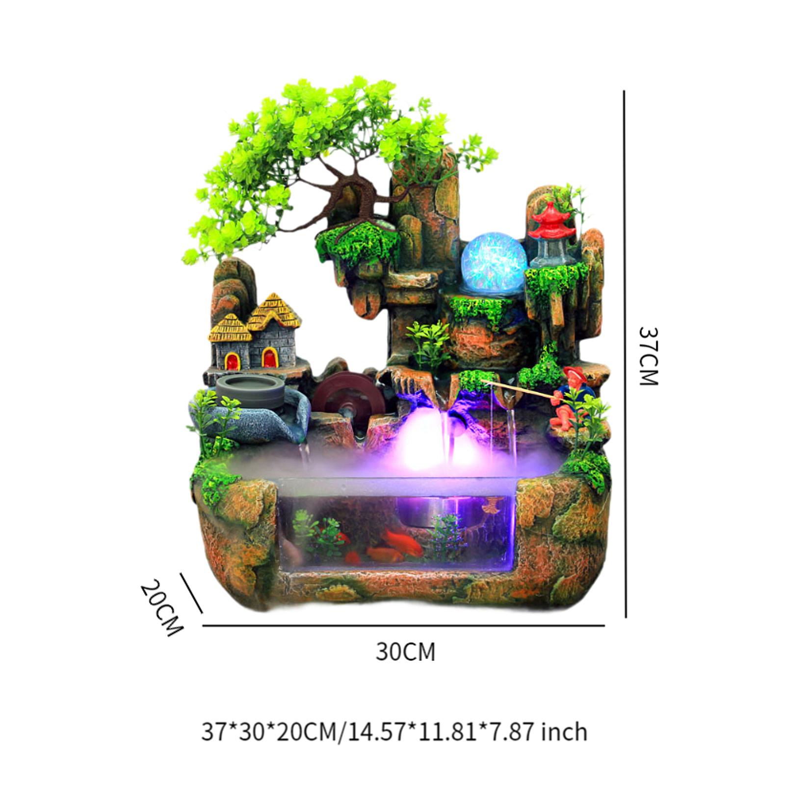 

Настольный фонтан с камнями, ландшафтный водопад, дзен-медитация, бонсай, фэн-шуй, декор для йоги, гостиной, релаксации в помещении