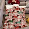 Christmas Dachshund dog Flannel Blanket Warm Soft Halloween Christmas Couch Warm Cozy Decorative Decor Gift for All Season