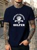 Unisexs Tee Worlds Okayest Golfer Golf Graphic Art Print Cotton Short Sleeve Male Casual Streetwear Outdoor Daily Basic Fashion Top