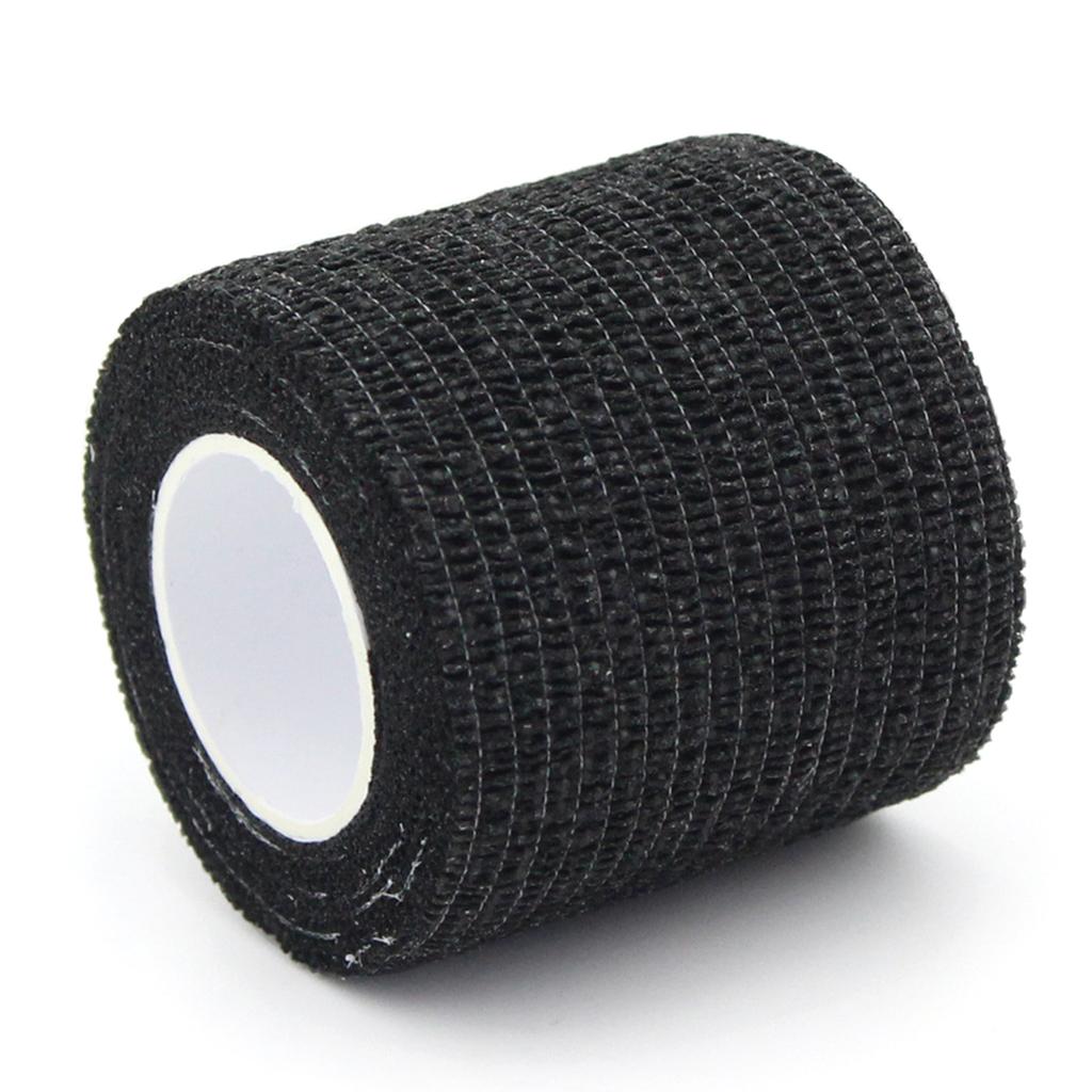 Sports self-adhesive elastic bandage scar pet self-adhesive elastic bandage finger wrist knee ankle self-adhesive bandage black Large (7.5cm*4.6m)