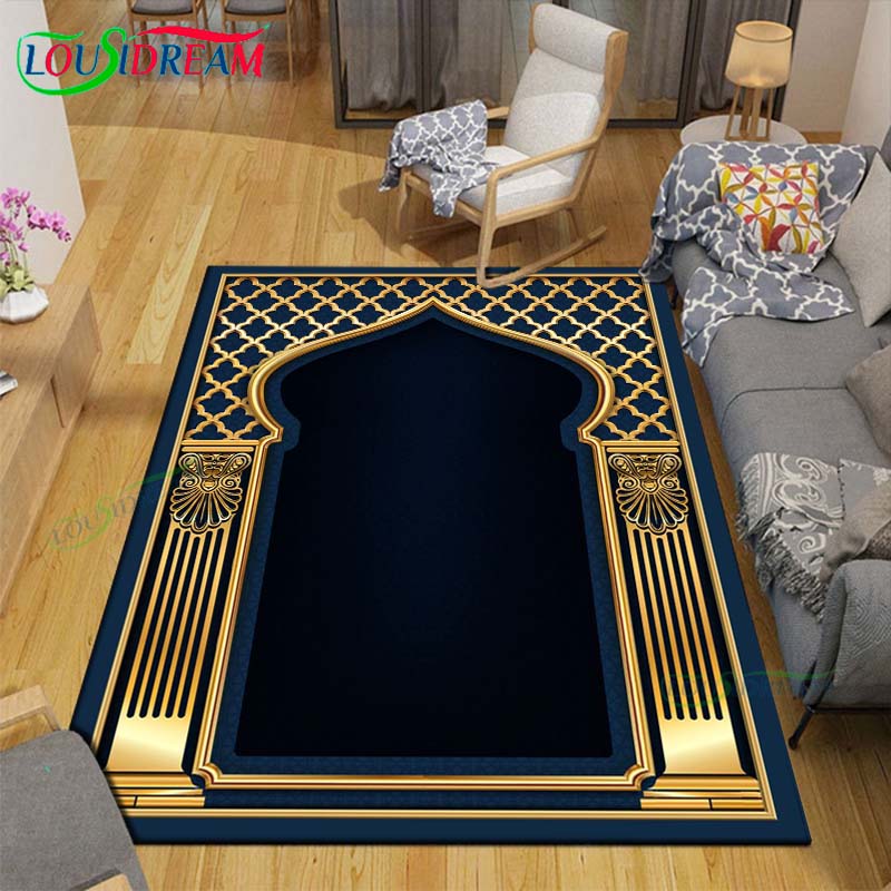 Fashion Muslim Prayer Carpets Bedroom Becoration Living Room Decoration Carpets for Bed Room Rug Anime Rug  Area Rug