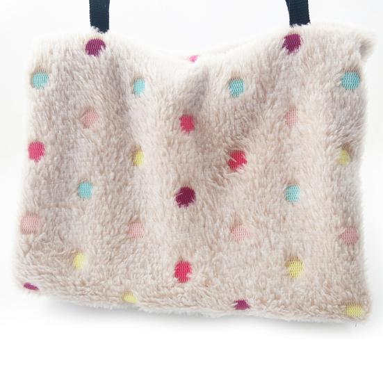 Pet Bird Parrot Winter Warm Soft Dot Plush Hanging Sleep Bed Nests Cage Hammock