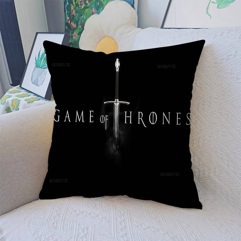 Funda de Almohada para Cojín Película G-Juego de Tronos Funda de Almohada Sala de Estar Sofá Decoración del Hogar Personalizada