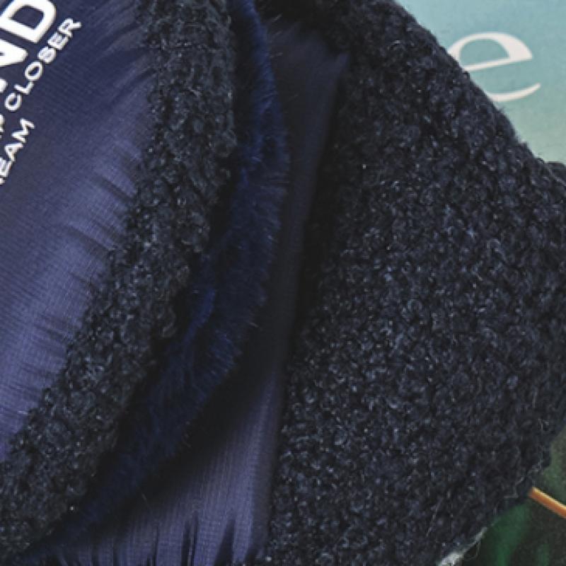 Daiso Padded Point Foldable Earmuffs  Navy 