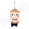 [original] Stuffed One Piece Cotton Pendant With Cat Patch Mask Plush Doll 14cm Luffy Sanji Law Ace Doflamingo Nami Bag Ring Toy