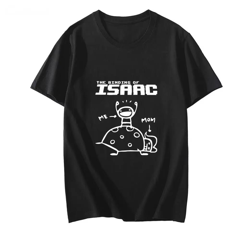 

Женская футболка The Binding of Isaac Аниме Мультфильм Принт с буквами Топ Мода Y2K Манга Футболки Эластичные Весенние Летние Повседневные Топы... S разноцветный