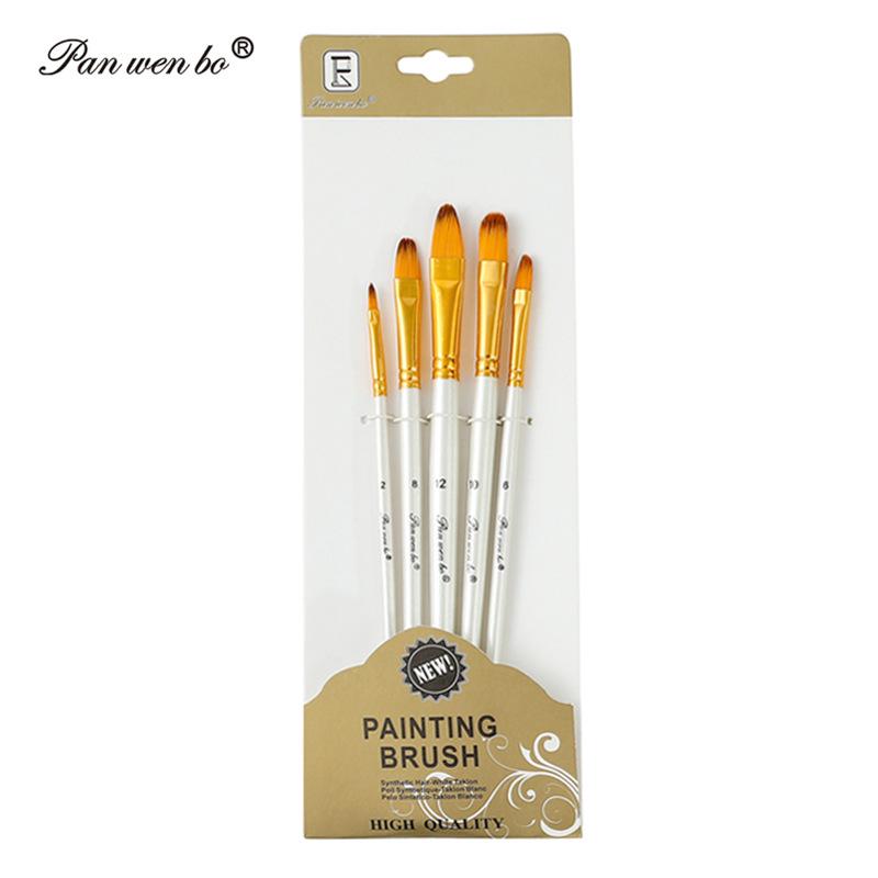Set di 6 pennelli per pittura in nylon cross-border con gesso ad acqua e materiali artistici fai da te