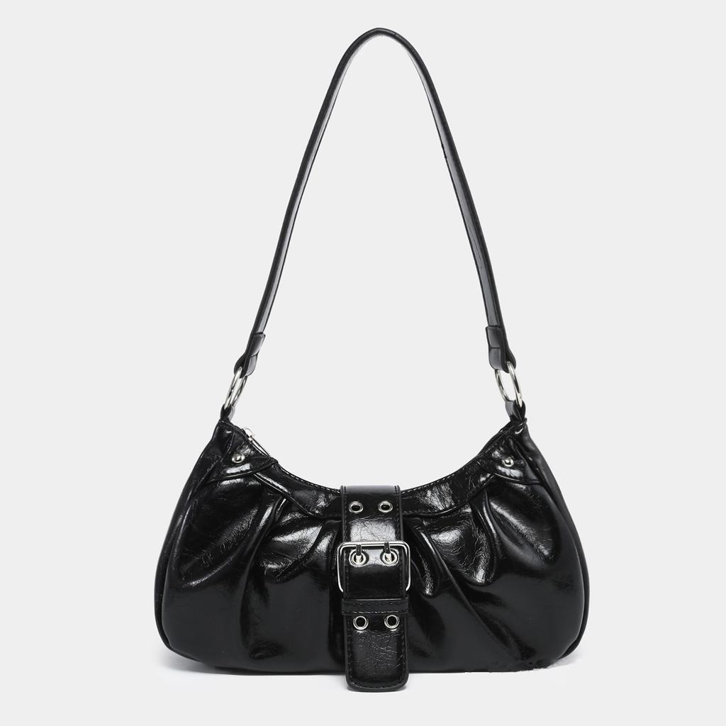 2025 New Underarm Bag Meilad Style Spicy Girl Y2K Handheld Small Bag Retro Waste Earth Style Vintage Leather Shoulder Bag