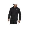Adidas Logo Zip Jacket Men Jackets Black GV5297