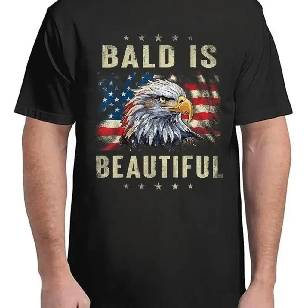 Bald Eagle T-Shirt, Patriotic USA Graphic Tee, Independence Day Apparel