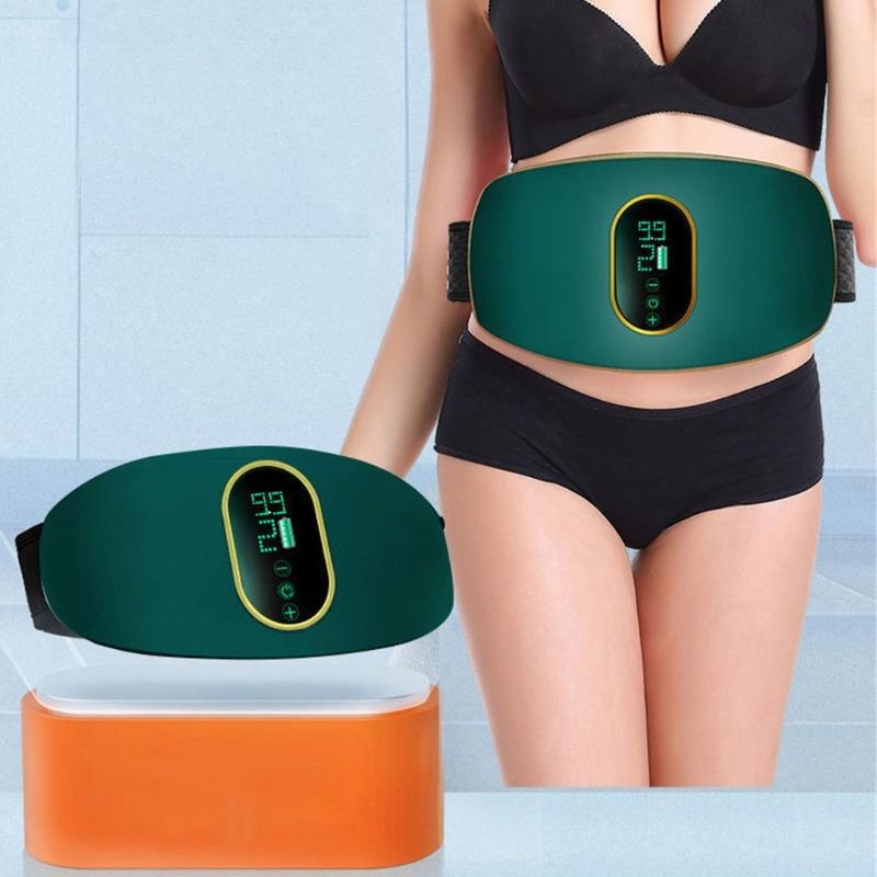 Body Shaping Abdominal Massager With Adjustable Mode Fitness Belt USB Charging Vbrating Belt Heating Therapy