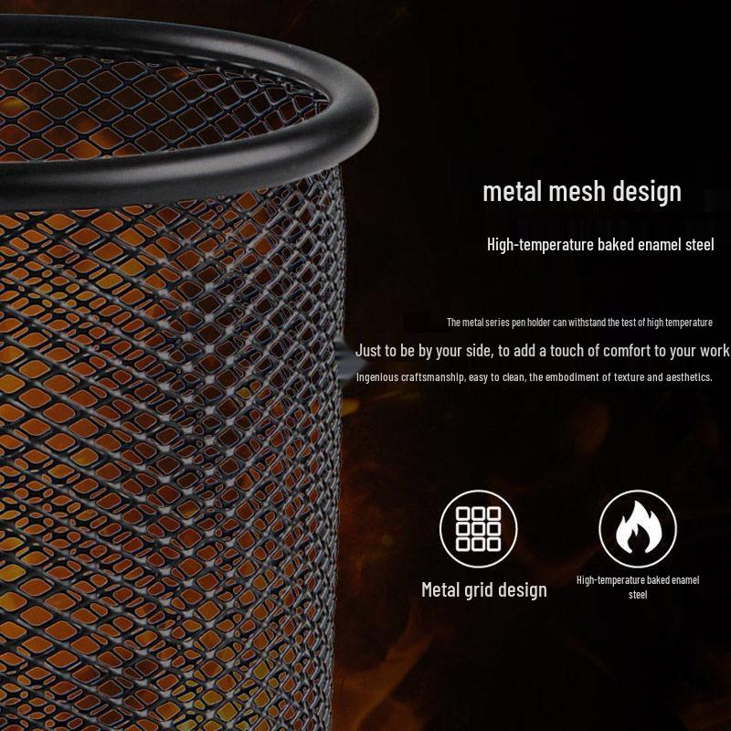 Metal Pen Holder Set 9x10cm (2-Pack)