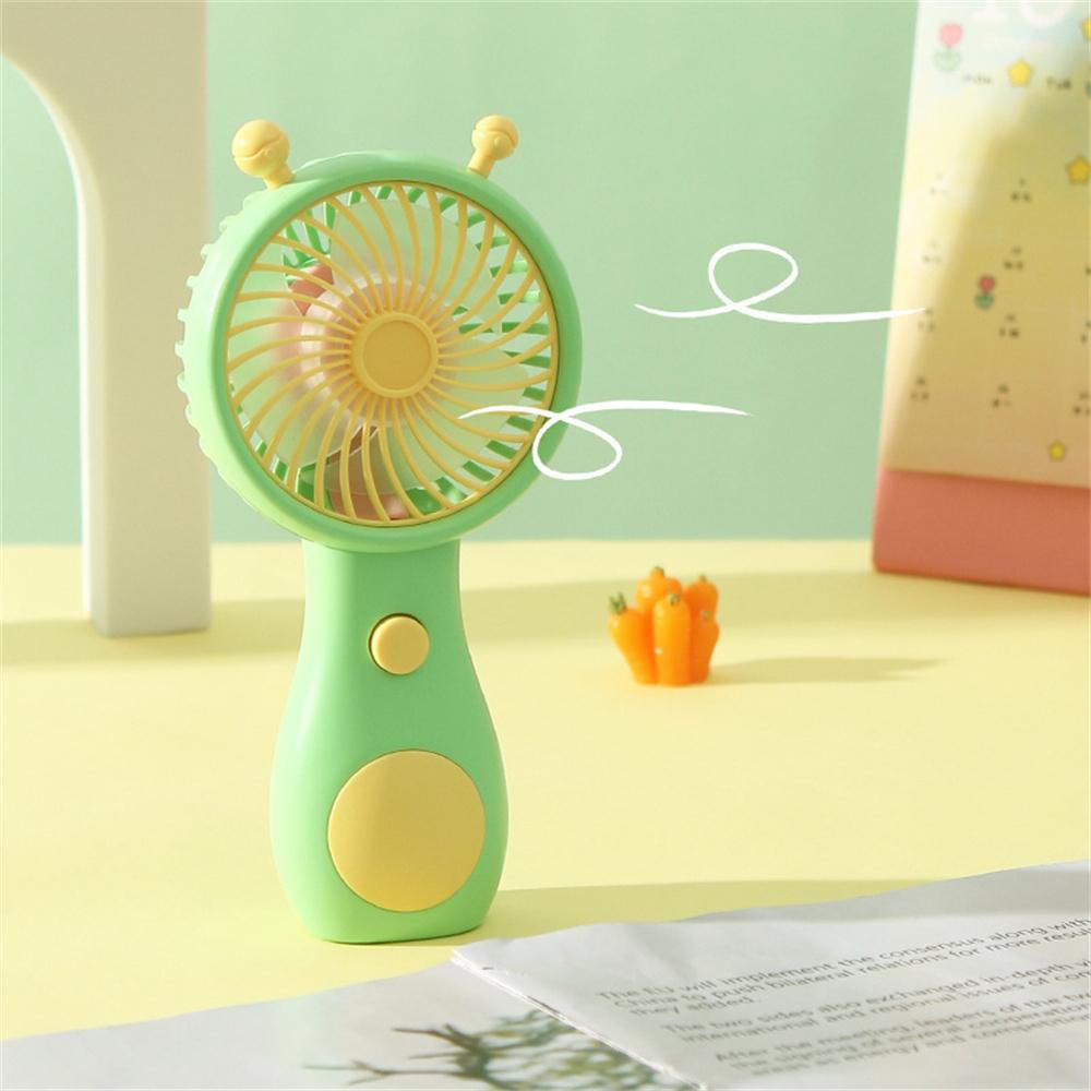 Cute Snail Charging Fan Handheld Mini Portable USB Charging Handheld Mini Fan Household Outdoor Pocket Compact Fan 1PC