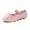 Fashion Mary Jane Shoes Women's Shoes Round Toe Plus Size Women's Shoes Bow Silk Satin Ballet Flats  Spring/Autumn Flats Women Shoes
