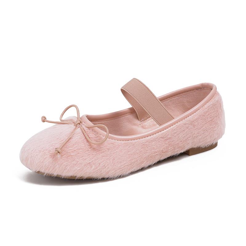 Fashion Mary Jane Shoes Women's Shoes Round Toe Plus Size Women's Shoes Bow Silk Satin Ballet Flats  Spring/Autumn Flats Women Shoes