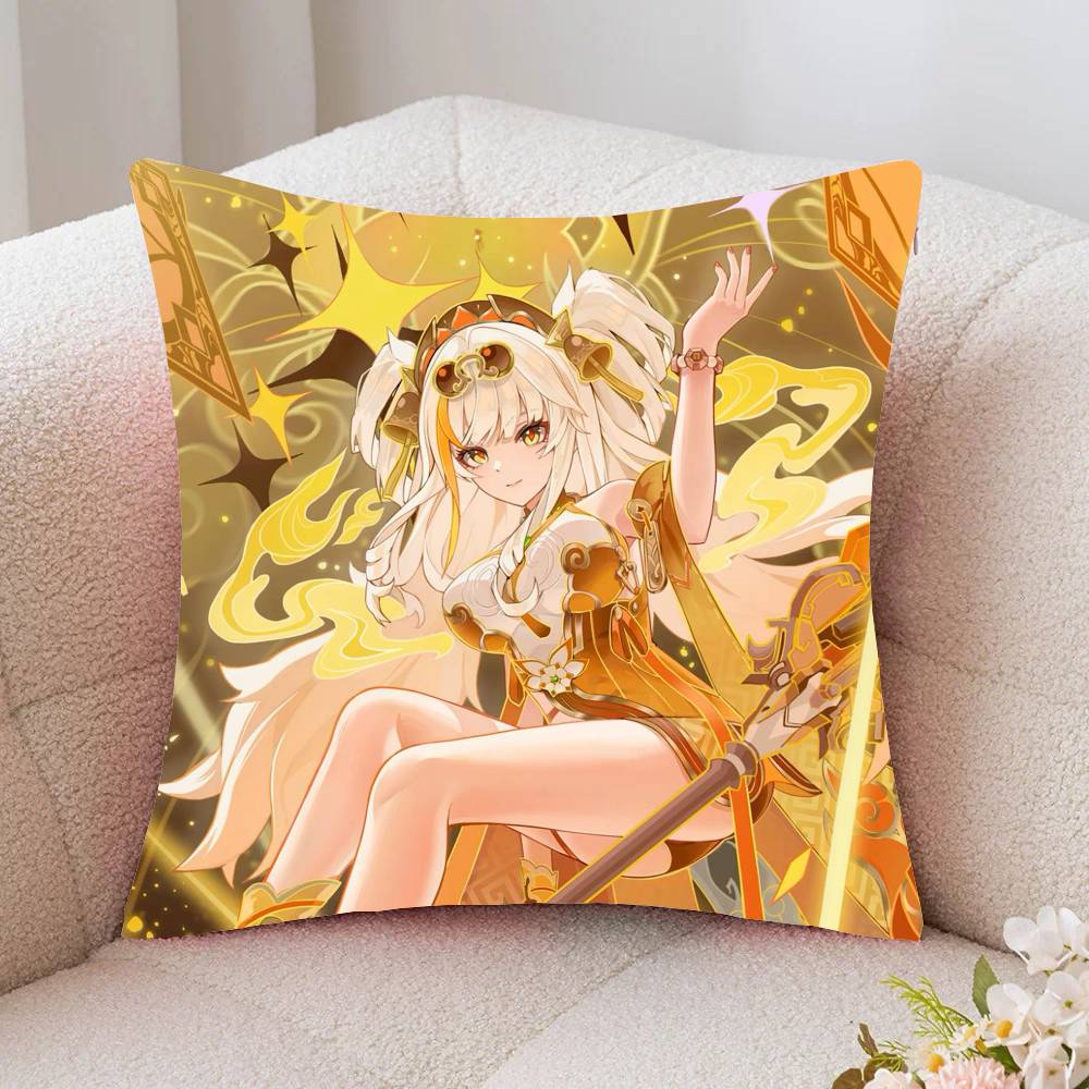 Songque Animated Game H-Honkai Impact 3rd Pillow Case Fashion Square Pillowcase Bedroom Sofa Room Ins Decoration Leisure