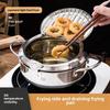 Japanese 304 Stainless Steel Bottom Fryer Uncoated Tempura Fryer Household