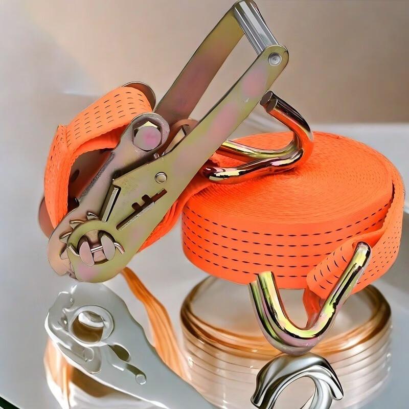 Cargo Bundling Strap with Self-locking Tensioner
