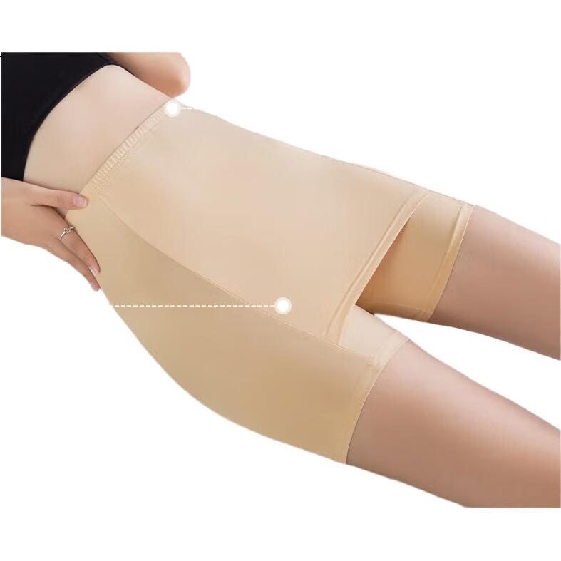 LangSha Double-Layer Safety Shorts, Anti-Exposure Thin Ice Silk Seamless, Triangle Area Reinforced Crotch, Protective Shorts, Layered Underpants
