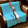 book T-The Cat in the Hat-T Throw Thick Comfort Flannel Quilt, Multi-scene Use Indoor Outdoor Daily Nap