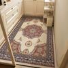 Vintage BOHO Kitchen Floor Mat Free Cut PVC Leather Washable Mats Anti-slip Rugs Balcony Carpets Large Area Rug Alfombra Cocina