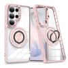 CAXITON Magnetic Ring Stand Transparent Case for Samsung S25 Plus