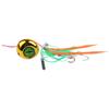 Engetsu Full Moon Iron Jig with Silicone Tail for Slow Jigging and Trolling - Ideal for Cod and Blackfish
