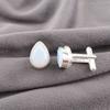 Milky Opal Gemstone 925 Sterling Silver Handmade Cufflinks 0.66" Gift For Him CL-6-18