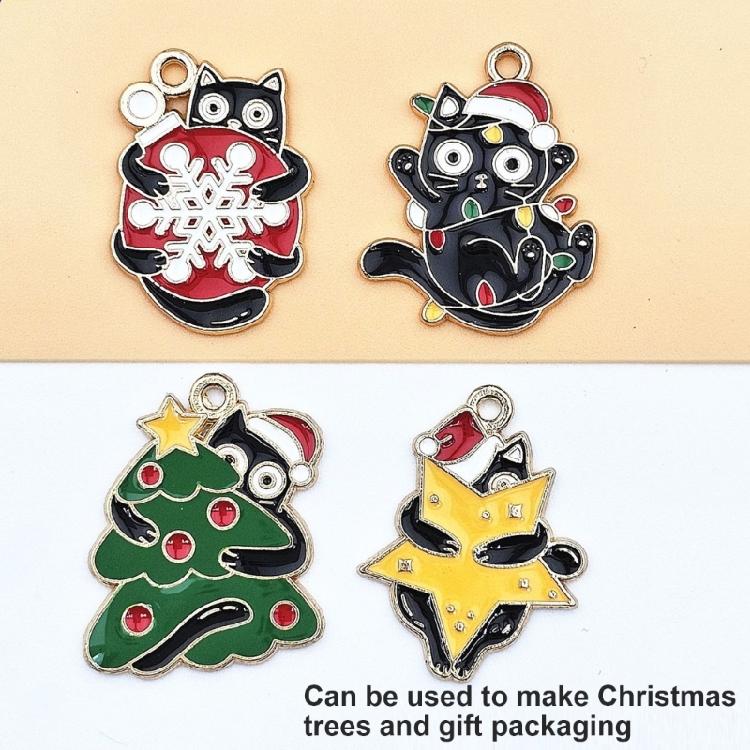20pcs Cartoon Cats Charm for Seasonal Jewelry Making Necklace and Bracelet Pendant Stylish Handmade Keychain Accessories