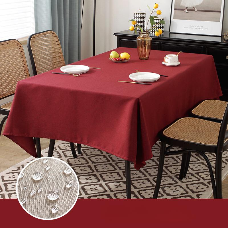 Простая однотонная скатерть — фото 3