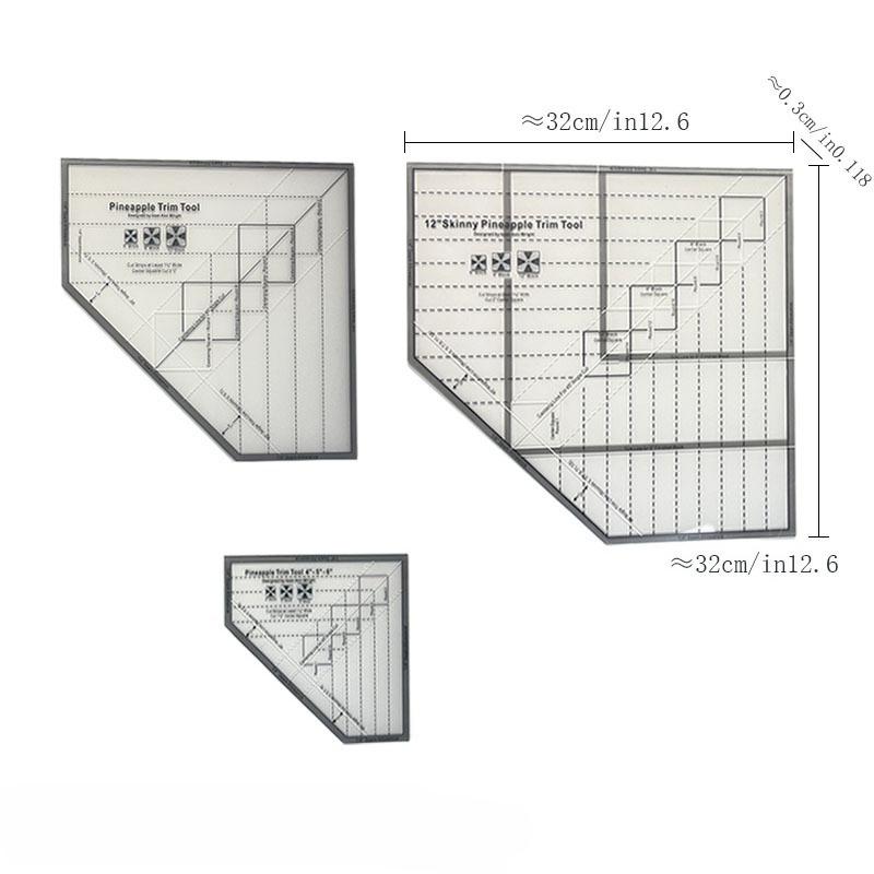 

Линейка для дизайна одежды акриловая фигурная швейная лоскутная линейка для раскроя ткани двойная линейка коллекция шаблонов для лоскутного шитья L