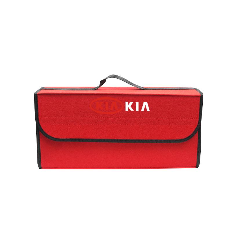 BTQNM1 1Pcs Car Soft Felt Storage Box Trunk Large Organizer Tool For KIA K9 Sportage Niro K5 Carnival EV6 EV9 EV3 K8 Stinger Forte