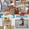 Pet Dog Barrier Fences with 4Pcs Hook Pet Isolated Network Stairs Gate New Folding Breathable Mesh Playpen for Dog Safety Fence