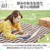 ewinstore Thick 4mm Leisure Large Size Picnic Mat for with Storage Perfect for Tent Camping Outdoor Cherry Blossom Beach Blue Sheet, Stylish,
