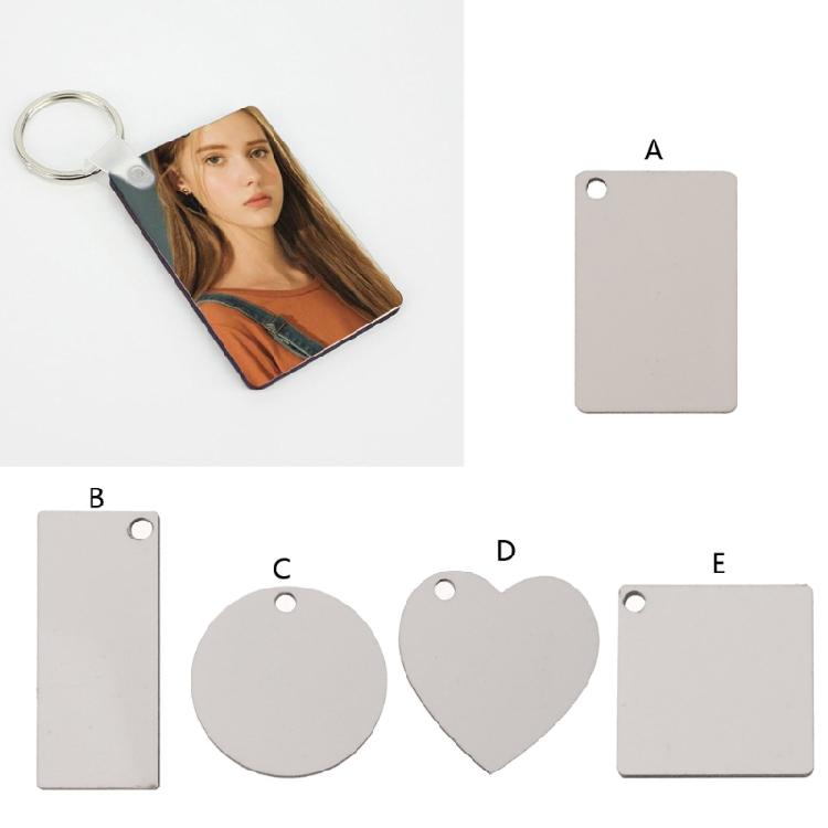 12x Wooden Keychains Sublimation Blanks Keychain Ornament for Jewelry Making