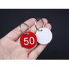 License Plate Keyring Number Keychain Set 1-50 DD-13027