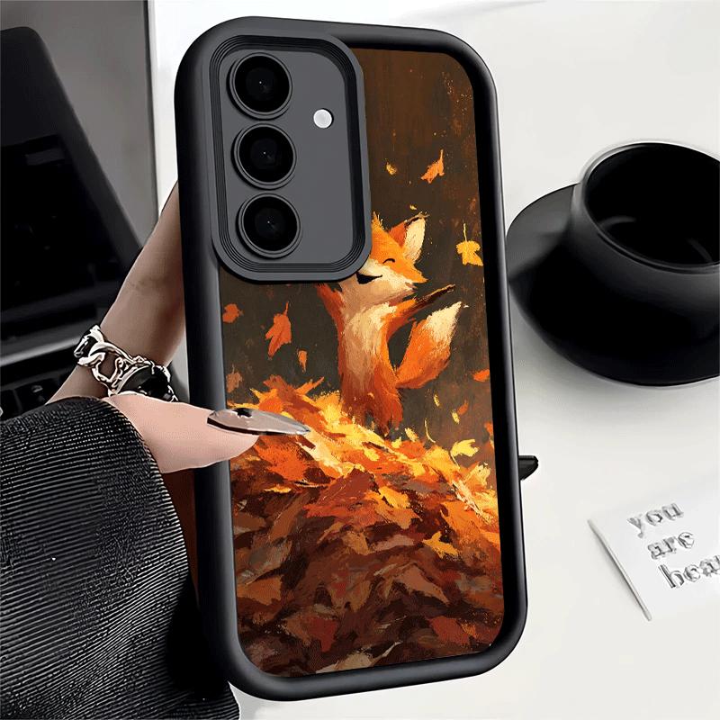 Phone Case for Samsung Galaxy A17 A16 A15 A14 A13 Cartoon Fox Animal A56 A36 A26 A55 A35 A25 A54 A34 A24 A53 A33 A23 A07 A06