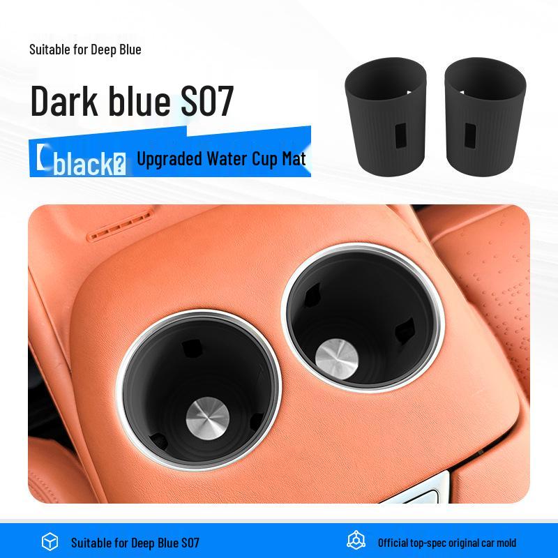 Deep Blue S07/S7 Center Console Silicone Cup Mat & Interior Storage Box Decor