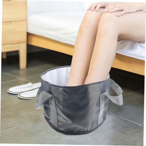 Healeved 1-Piece Foldable Outdoor Bathing Bucket for Travel and Footbaths