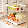 Kitchen Storage Basket Fruit Metal Wire Living Room Organizer