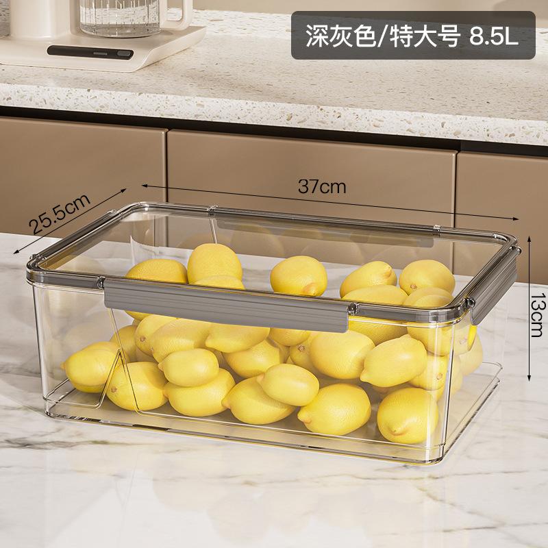 Fresh-keeping Refrigerator Household Rectangular Thickened Sealed Plastic Sealed Fresh-keeping Box Vegetable and Fruit Storage Box