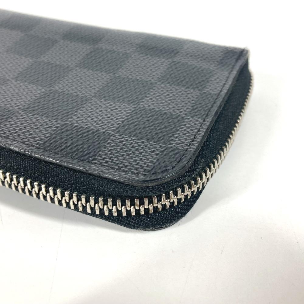 Louis Vuitton N61653 Damier Graphite Portefeuille Vasco Zip Around Long Wallet