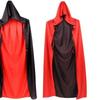 Halloween Erwachsenen Kinder Umhang Zauberer Robe Sensenmann Vampir Cosplay Kostüm Schwarzer und Roter Umhang