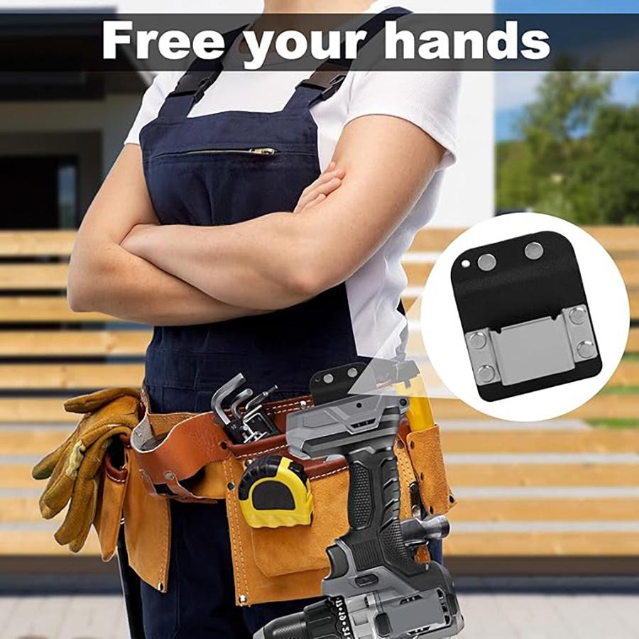 Tool belt electric drill bracket, tool belt with an electric drill buckle, suitable for electricians, carpenters, and DIY enthusiasts
