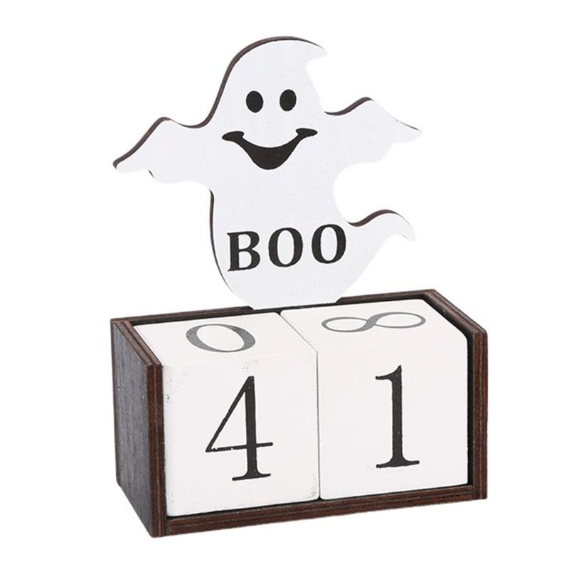 Stylish Halloweens Party Countdown Calendar Sturdy Wood Decoration for Festival Atmospheres in Homes and Schools