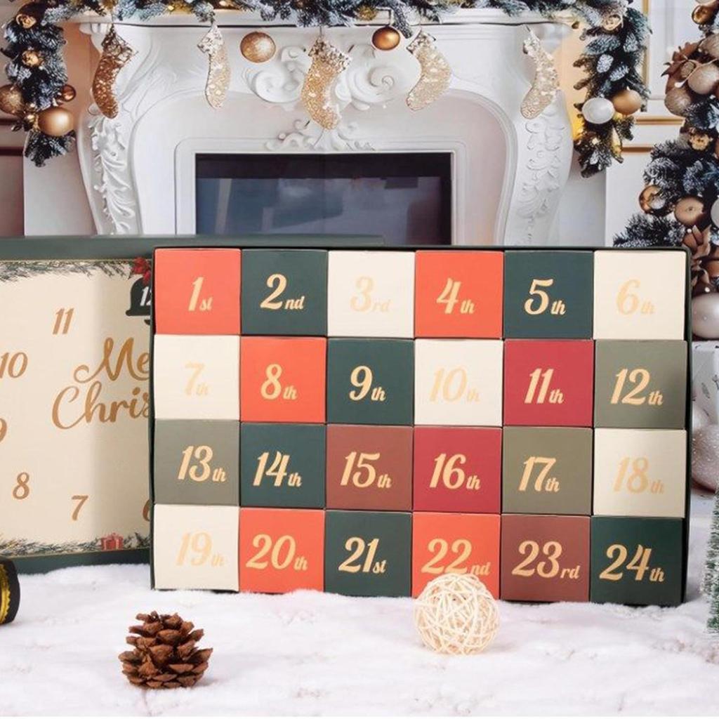 Advent Calendar 2025 2d Acrylic Holiday Party Favor  24 Days Emotional Calendar Advent Christmas Calendar for Kids Xmas Gift